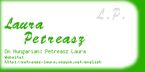 laura petreasz business card